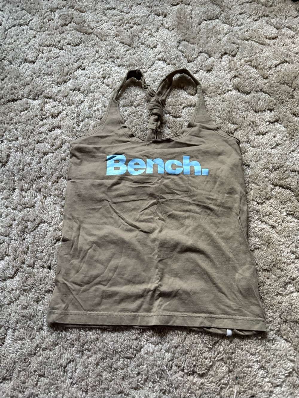 Bench Olive Green Knotted Back Tank top